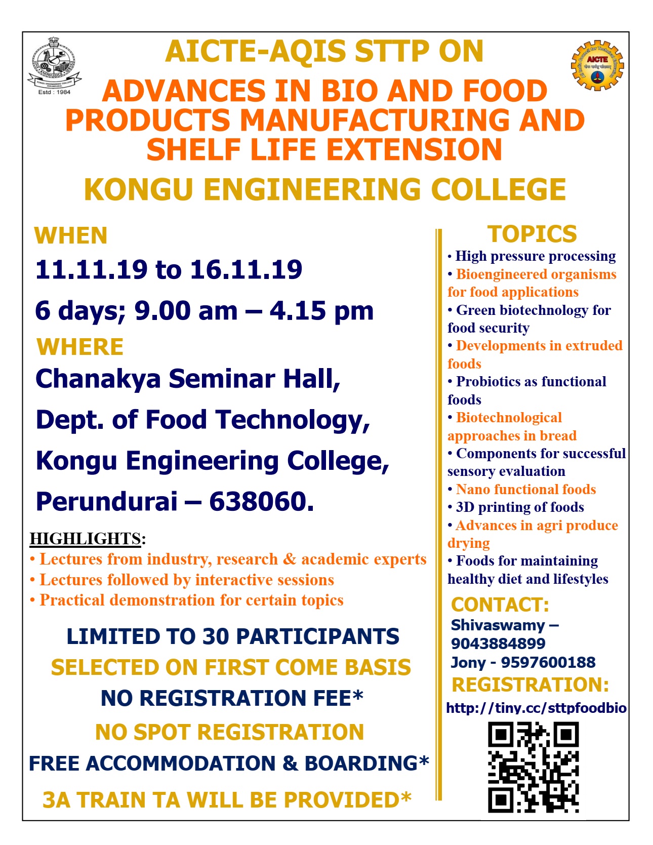 Advances in Bio and Food Products Manufacturing and Shelf Life Extension 2019